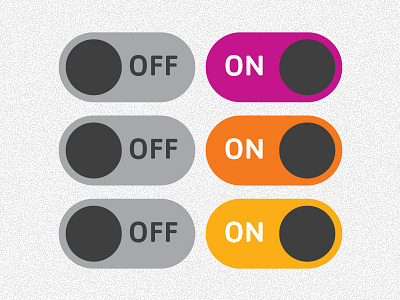 Switches Study app color flat off on switch toggle ui user interface