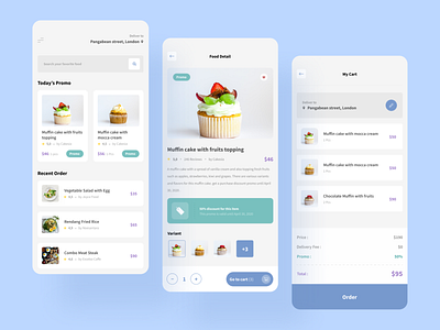 Food Delivery App - Challenge by Uplabs card cart categories clean detail page food food app homepage ios iphone list minimalist mobile recipes restaurant thumbnails ui uidesign ux