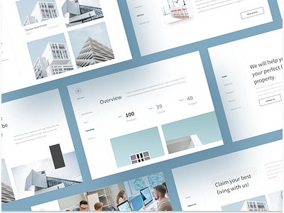 N O H O - Landing Page for Real Estate apartment branding business clean design house landing page minimalist real estate agency realestate ui ux website