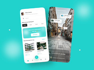 Mlaqu - Mobile Travel App 🌍 app ar augmentedreality design destination minimalist mobile app mobile design scanning travel app typography ui uidesign vacation