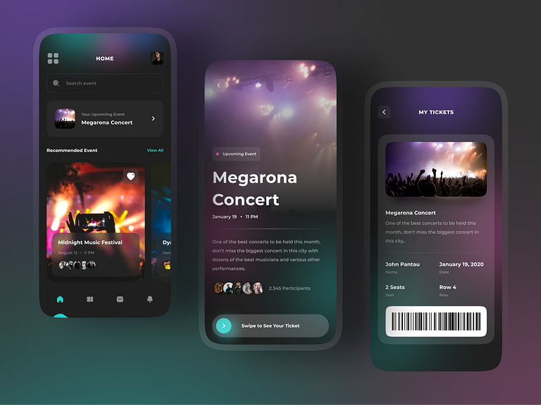Event App Design 🎉 by Regi Pangestu on Dribbble