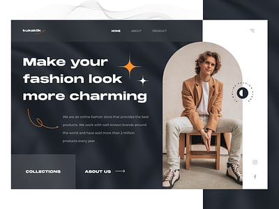 Kukaklik ※ - Fashion Website Concept apparel clothing brand clothing company ecommerce shop fashion hero section homepage landing page outfits product shopping streetwear typography ui uidesign ux web design