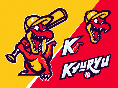 KYURYU animation baseball bra esport gaming graphic design illustration logo mascot