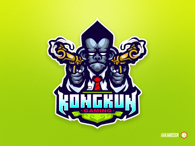 KONG MAFIA MASCOT LOGO baseball basketball branding esport gamig gaming graphic design kong mascotlogo sport