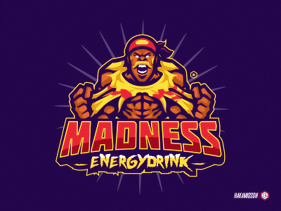 MADNESS ENERGY DRINK baseball basketball branding design energydrink esport fotball gaming graphic illustration logo mascot nft sport tournament