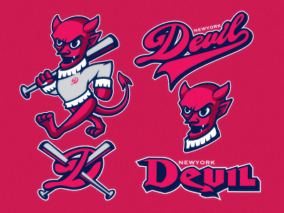 DEVIL RETRO MASCOT LOGO baseball basketball branding design gaming illustration logo mascot mascotlogo retrologo sport