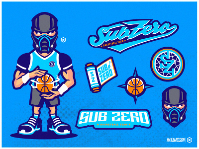SUB ZERO badge baseball branding design forsale gaming gammer graphic design illustration logo mascot mlb nba2k nfl nft sport subzero tournament tshirt vector