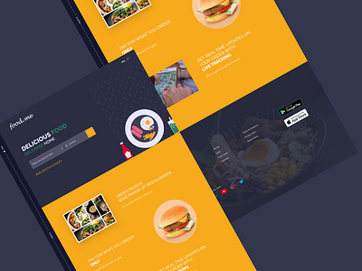 Food Delivery dark ui delivery app food food delivery food delivery app foodie webdesign