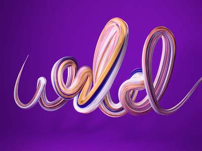 WILD #3 3d abstract brush cinema4d colors design lines