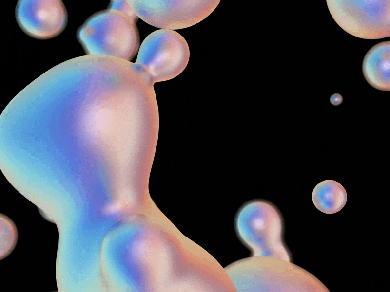 Metaballs 3d abstract animation cinema4d colors design metaballs