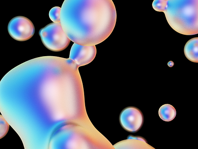 Metaballs No1 3d abstract cinema4d colors