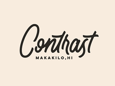 Contrast - Hand Lettering handlettering lettering type typography vector