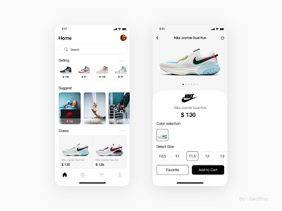 Nike concept mobile app, a bold idea. branding design flat illustration design typography ui web