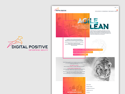 Digital Positive advertising branding design flat logo vector web webdesign website