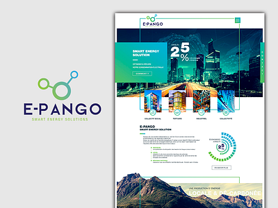 E Pango advertising branding design flat logo vector web webdesign website