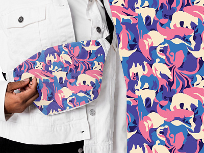 Seamless pattern with animals