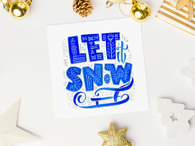 Hand lettering Christmas phrase