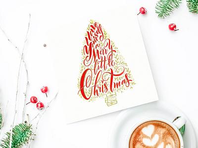 Christmas calligraphy christmas design happy holiday lettering phrase snow winter