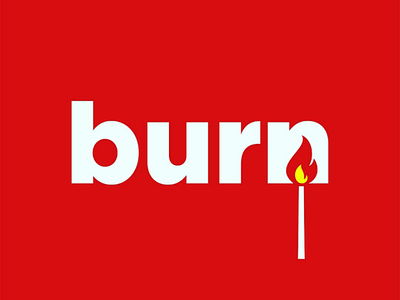 Burn logo concept brand burn fire logo logotype negativespace