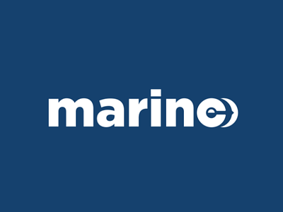 Marine logo concept anchor artwork branding digital logo logospace logotype marine negative space vector
