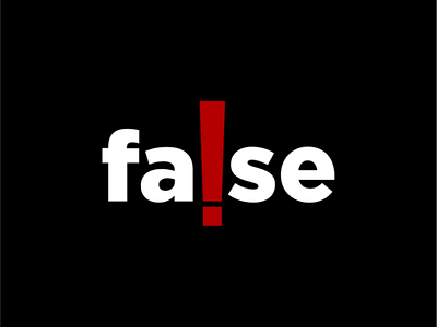 False logo concept