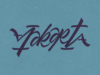 Jakarta (ambigram) ambigram calligraphy design handlettering idea illustrator jakarta lettering typeface vector