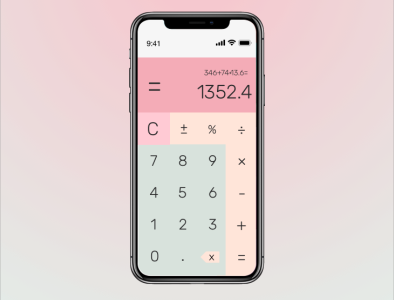 Calculator design ui ux