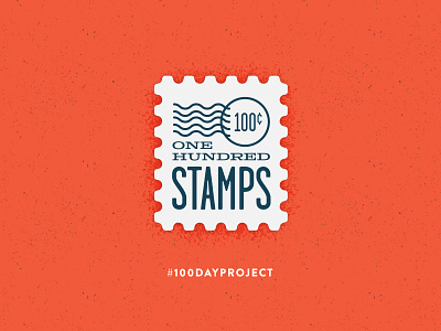 The 100 Day Project: Stamps, Day 001 100 day project stamp