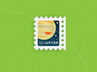 Day 006 100 day project 1¢ solar system stamp