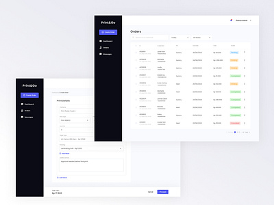 Printing Order List System