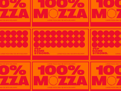 Pizza OOH look advertising bold branding design logo pizza retro simple typography vector