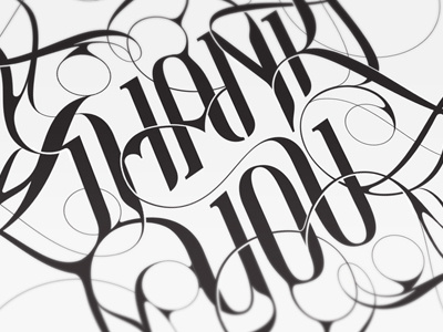 Thank You custom handlettering lettering thank type typography you