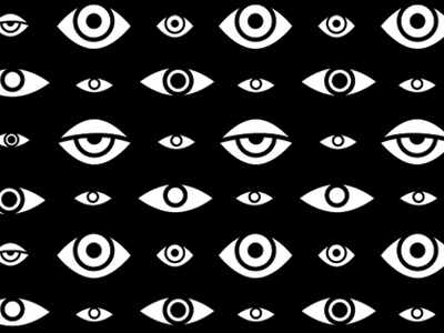 ... clean dark design eye flat monochrome pattern repeating