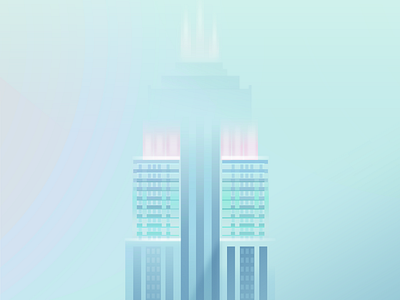 NYNY atmosphere color empire state empire state building illustration light new york city