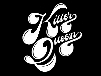 Killer Kween ✨✨ handlettering illustration lettering logo procreate rock typography