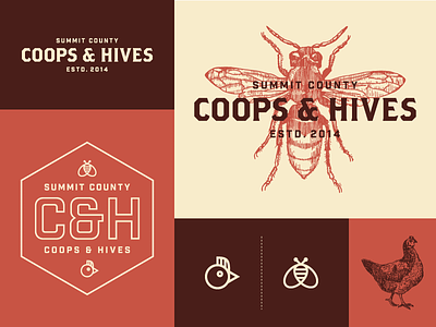 C&H bee chicken coop hive logo summit