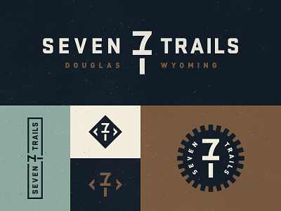 Seven Trails brand cowboy stuff douglas logo monogram seven spur trail trails wyoming