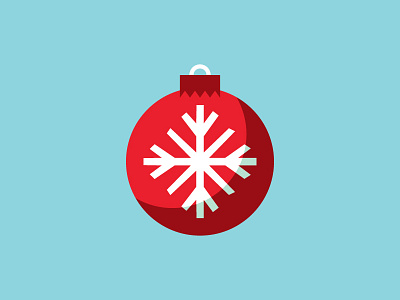 Flakey christmas ornament snowflake
