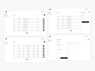 UI/UX Screens for the Client interaction interface ui ui design ux ux design