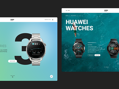 AERO Watches Web Design