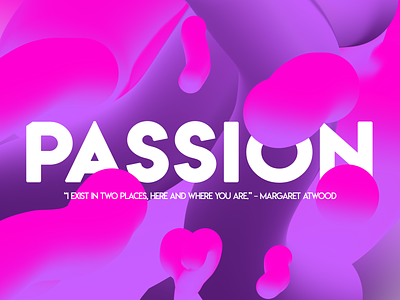 Passion - Valentine’s Day Weekly Warm-Up 2020 challenge concept design dribbble gradient gradients illustration light love minimal passion pink purple screen valentine day weekly challenge weekly warm up weeklyui white
