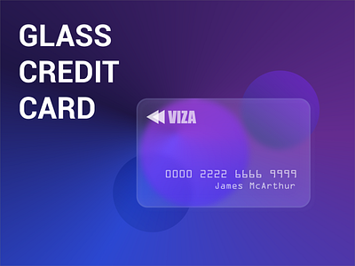 Credit Card - Glassmorphism