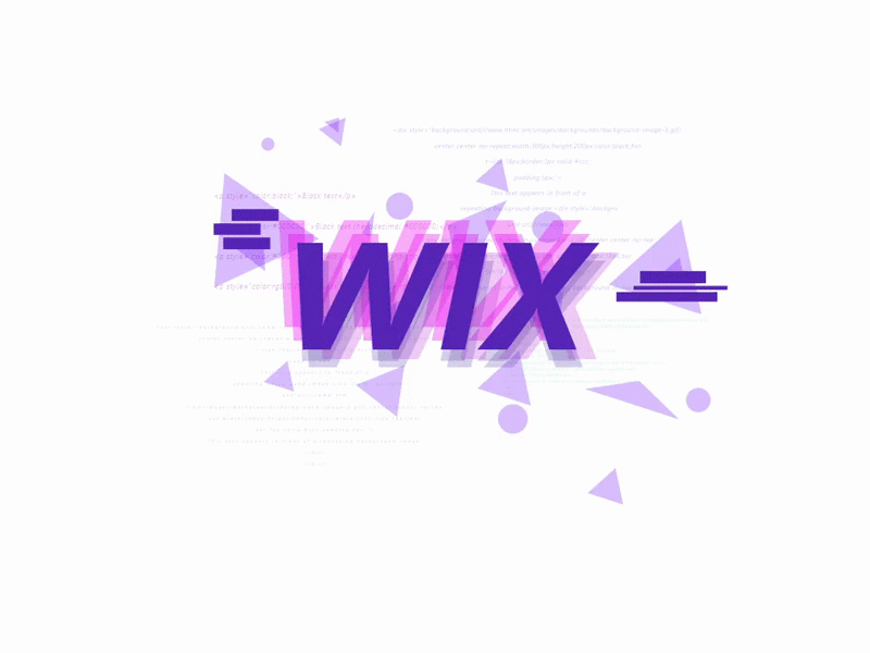 Wix Playoff : Glitch Design by Artiom Vallat on Dribbble