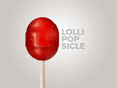 Lollipopsicle candy stylized