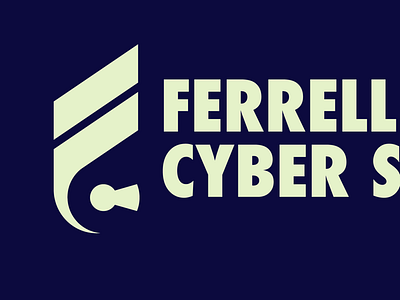 Ferrell Carter Cyber Solutions: logomark + type branding logo