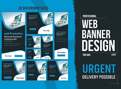 I will design professional web banners or affiliate banners for