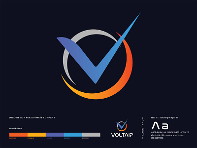 Voltaip logo design app design graphics icon logo logo design logo design branding ux vector web