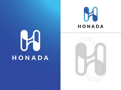 HONADA logo design app design graphics icon logo logo design logo design branding ux vector web