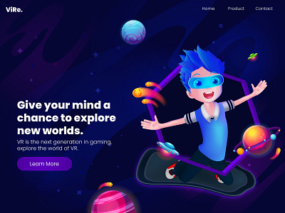 Virtual Reality - Landing page