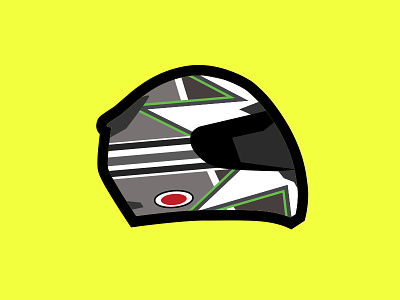 Bell RS1 helmet bright design helmet illustration illustrator motorcycle shapes simple sketchapp yellow